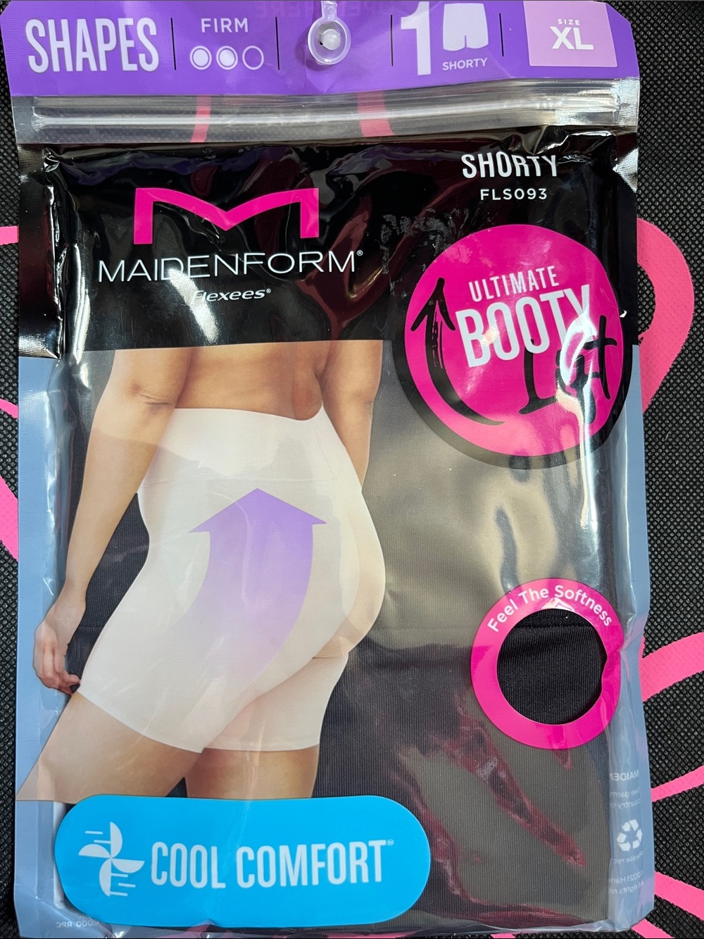 2 for 1 LOW PRICE Maidenform Flexees Cool Comfort Black & Nude Shape wear - Picture 2 of 11